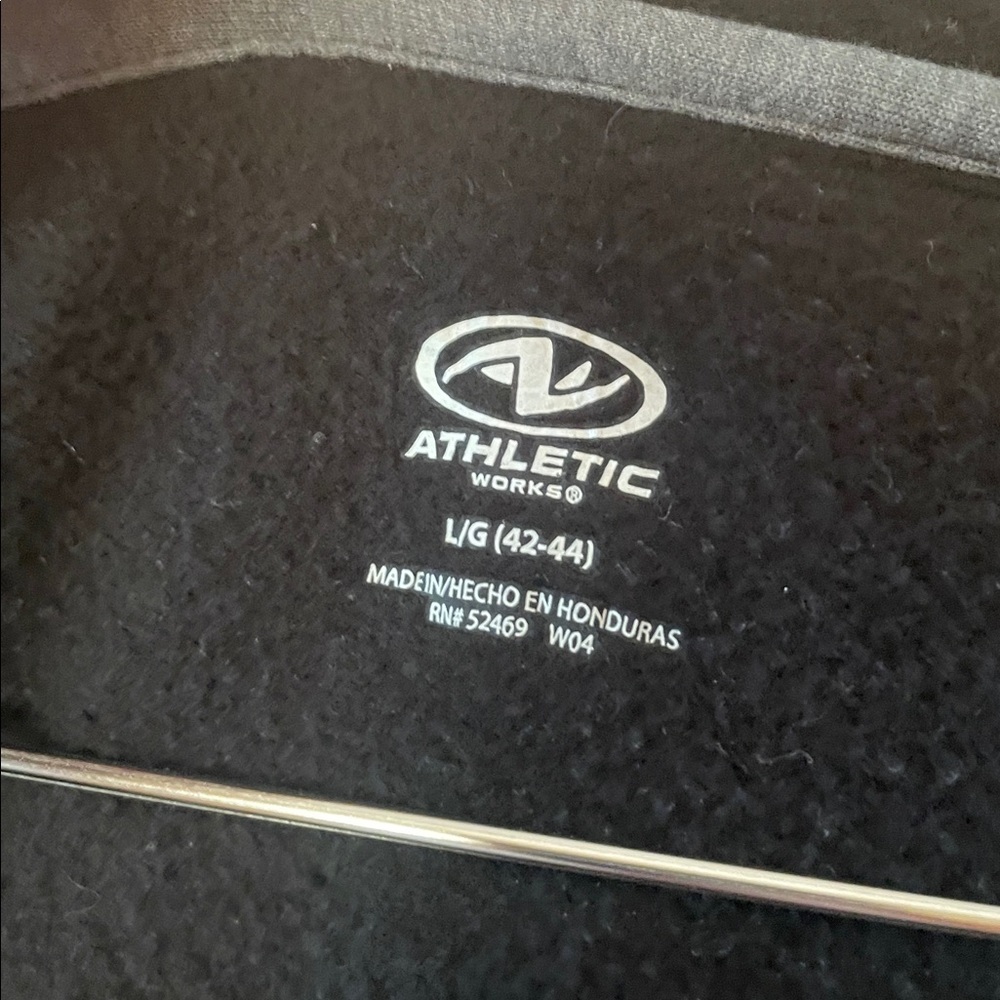 Black Athletic Works Hoodie, Size L - Picture 2 of 5